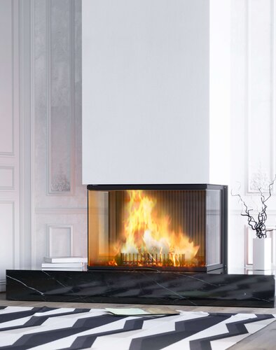 Kamineinsatz Vuur Drie 80 Ambiente und Raumansicht