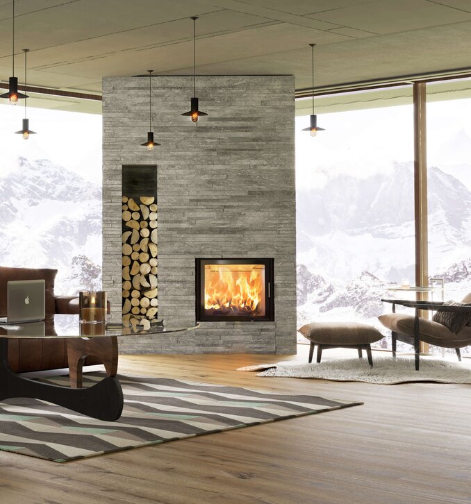 Kamineinsatz 65x57 K 2.0 Ambiente und Raumansicht