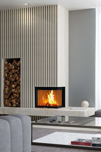 Kamineinsatz 63x40x51 S 2.0 Ambiente und Raumansicht