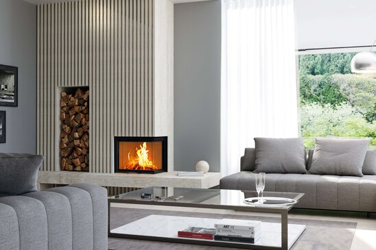 Kamineinsatz 63x40x51 S 2.0 Ambiente und Raumansicht