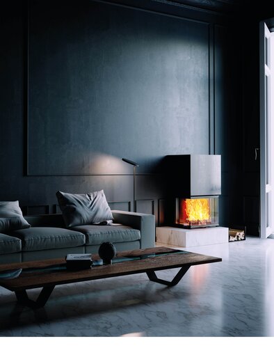 Kamineinsatz Vuur Drie 60 Ambiente Foto