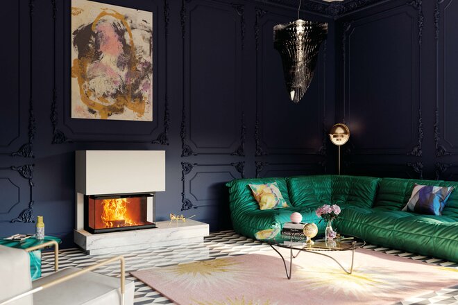 Kamineinsatz 75x35x45 S3 2.0 Ambiente Foto