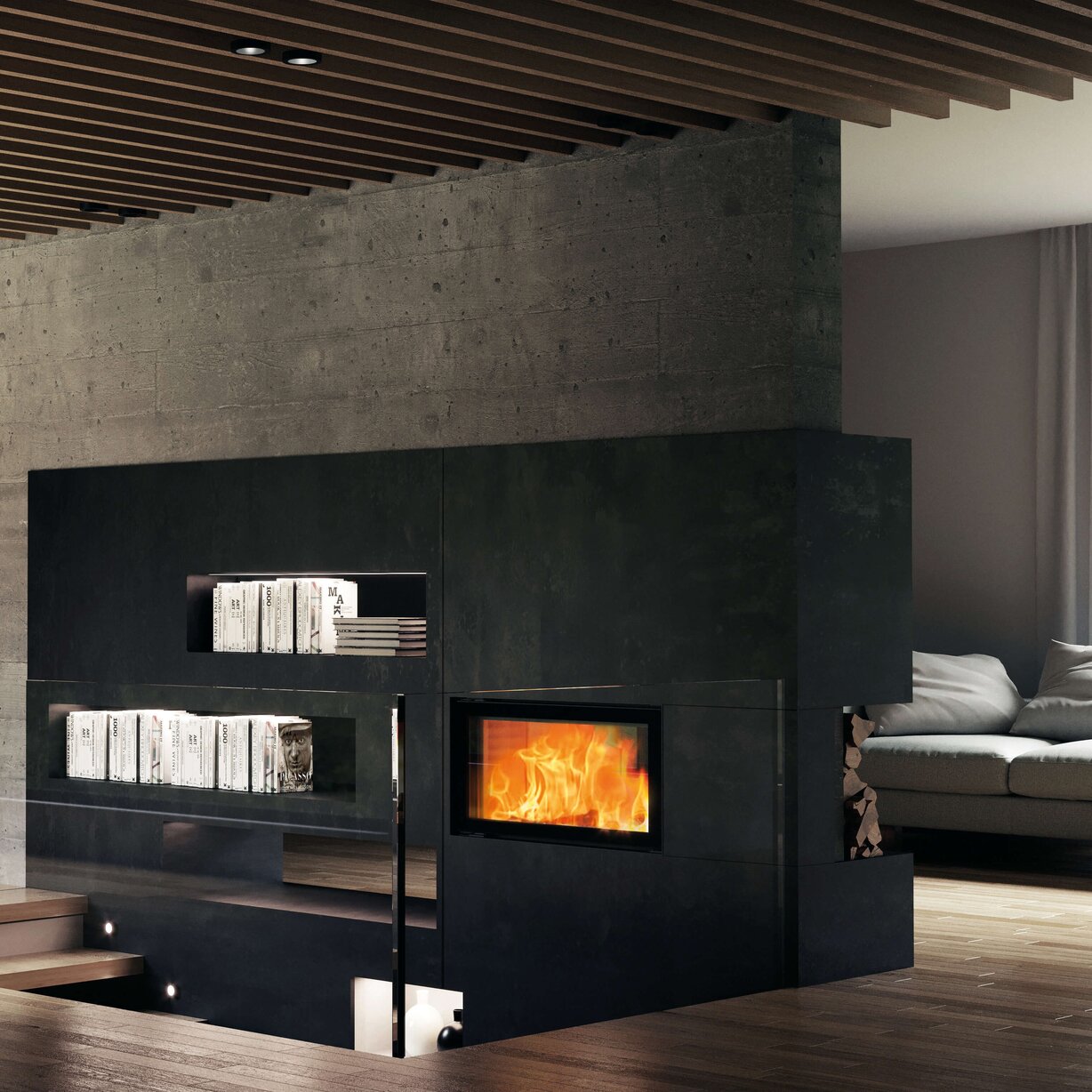 Kamineinsatz 75x39 K II 2.0 Ambiente Foto