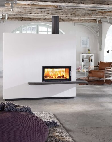 Designkamin Miu mit Kamineinsatz 75x39 K II Ambiente Foto