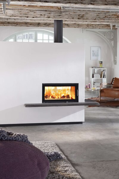 Designkamin Miu mit Kamineinsatz 75x39 K II Ambiente Foto