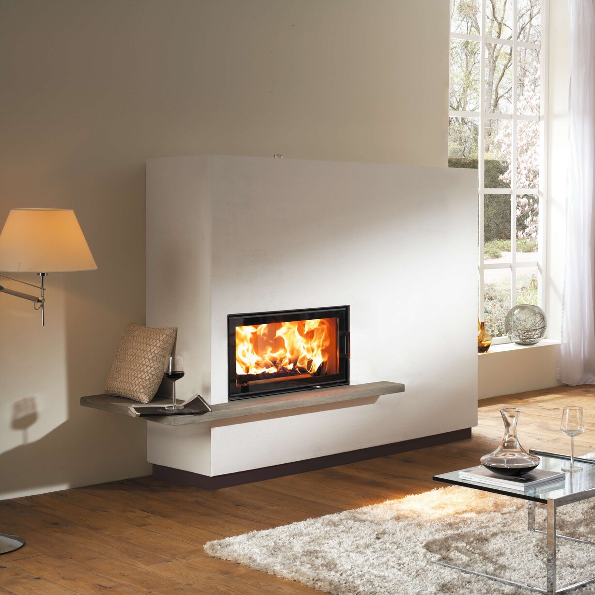 Designkamin Miu Xtra mit Kamineinsatz 75x39 K 2.0 Ambiente Foto