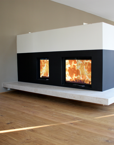 Kamineinsätze 45x57 K 2.0 und 80x64 S II 2.0 Ambiente Foto