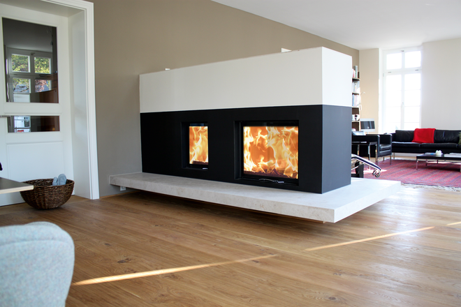 Kamineinsätze 45x57 K 2.0 und 80x64 S II 2.0 Ambiente Foto